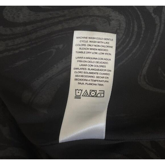 Scoop Tie Neck Blouse Retro Style Sheer Long Sleeve Women’s Size Small (4-6) - Picture 14 of 16